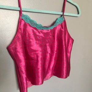 Silk crop top